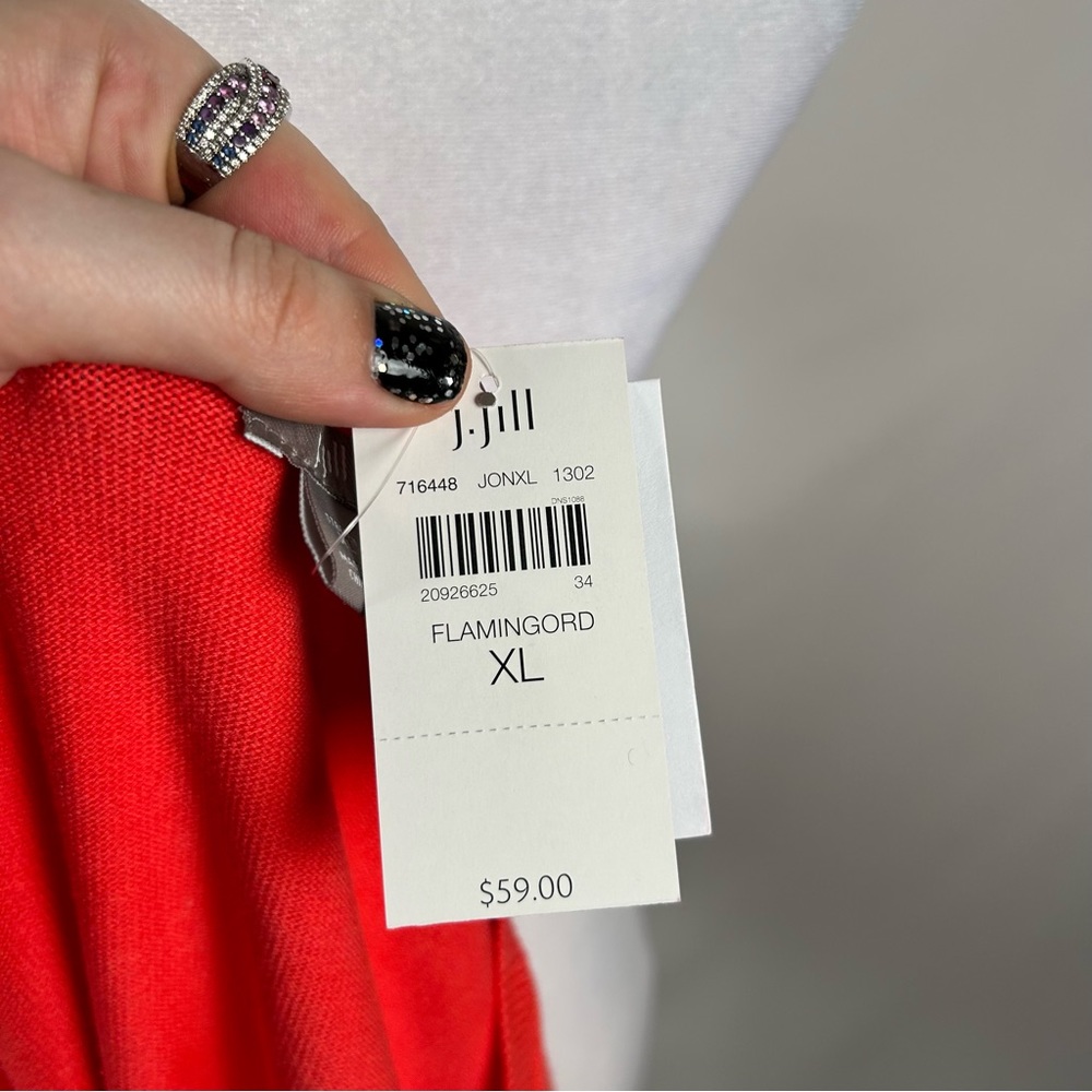 NEW! J Jill Bright Pink Cardigan Sweater Size XL - Picture 4 of 7